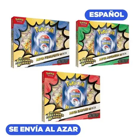 POKEMON TCG: Ascended Heroes Mega ex Box ESPAÑOL.