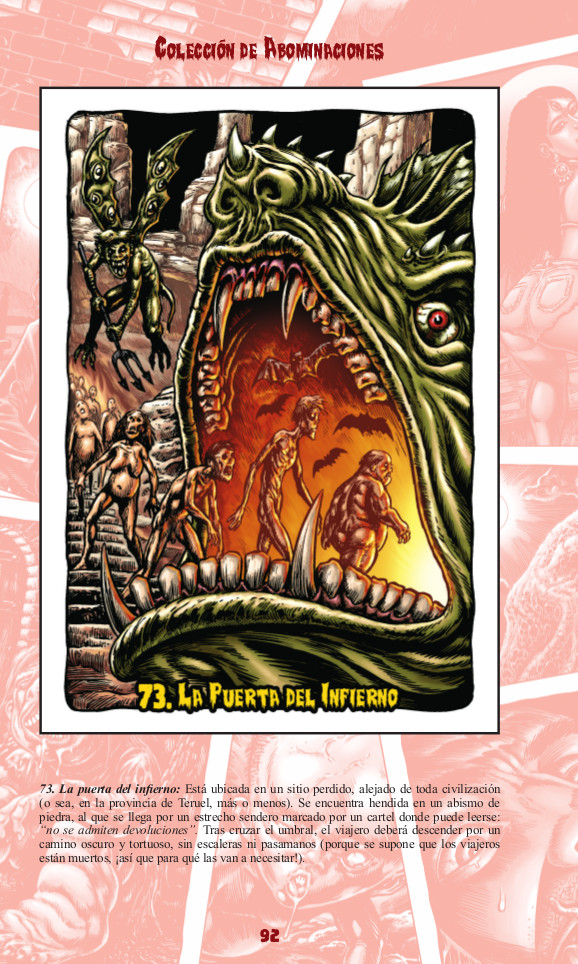 COLECCIÓN DE ABOMINACIONES. MONSTRUOSIDADES ILUSTRADAS.
