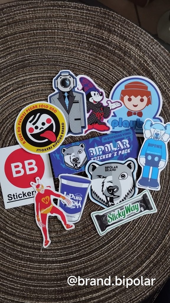 PACK STICKERS COLECCIÓN BIPOLAR