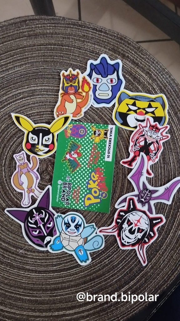 PACK STICKERS COLECCIÓN POKELUCHAS