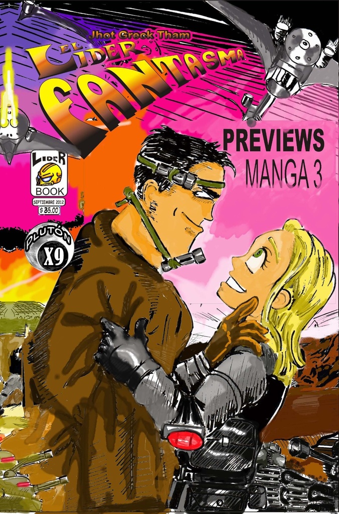 JHOT GRECK THAM EL LIDER FANTASMA PREVIEWS MANGA PACK 1 AL 4