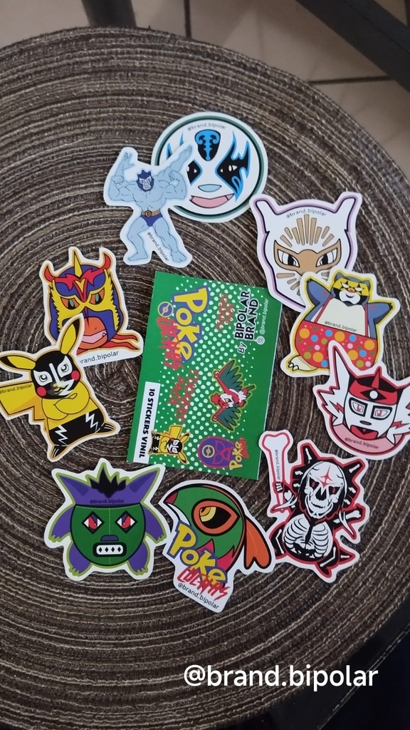 PACK STICKERS COLECCIÓN POKELUCHAS