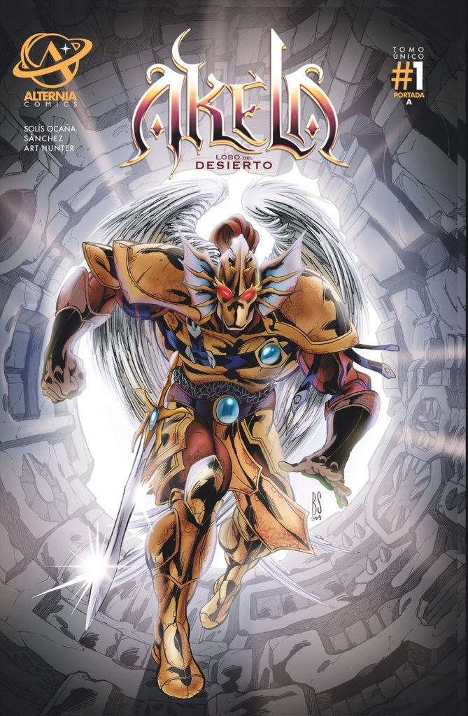 ALTERNIA AKELA . LOBO DEL DESIERTO # 1  ONE SHOT PORTADA A ART HUNTER.