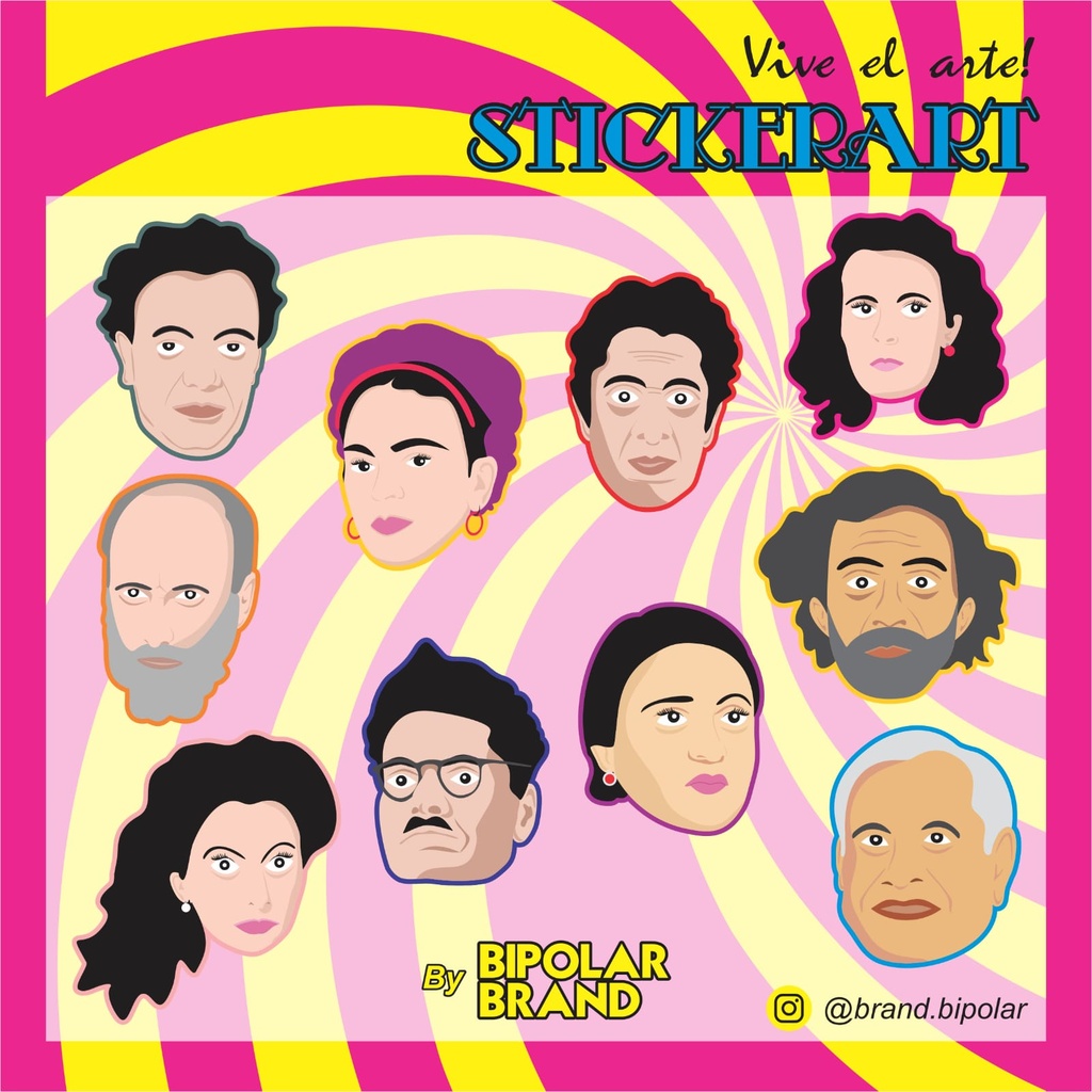 COLECCIÓN DE STICKERS STICKERART - MÉXICO.