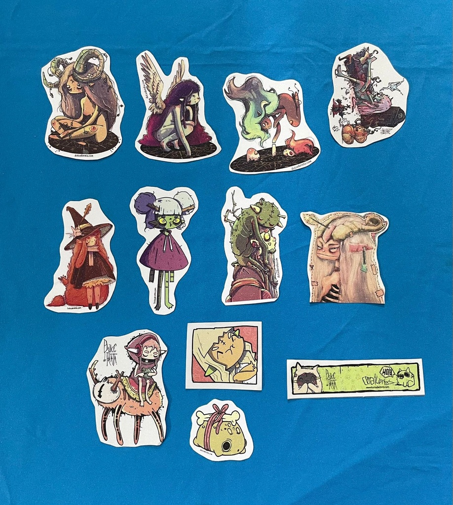 DULCE DE RATA, SET DE STICKERS