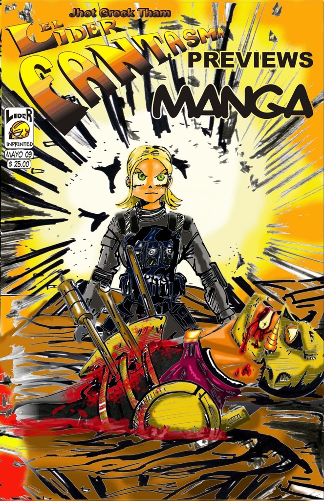 JHOT GRECK THAM EL LIDER FANTASMA PREVIEWS MANGA PACK 1 AL 4