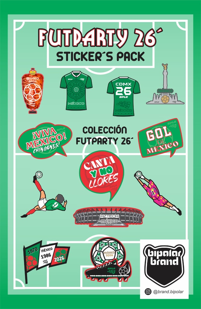 PACK STICKERS COLECCIÓN FUTPARTY
