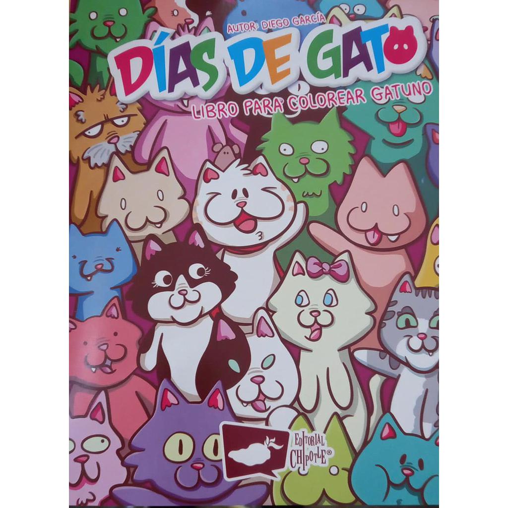 LIBRO PARA COLOREAR DÍAS DE GATO