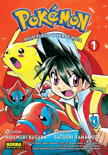 [9788467965032] POKEMON 13 ROJO FUEGO Y VERDE HOJA VOL.01