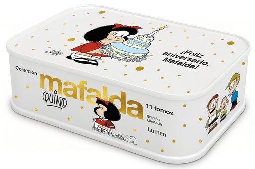 [9788426420008] COLECCIÓN MAFALDA: 11 TOMOS EN UNA CAJA DE LATA (EDICIÓN ¡FELIZ ANIVERSARIO, MAFALDA!) 