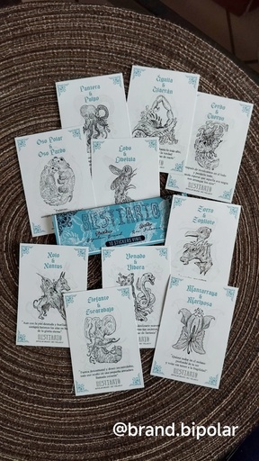 [15632326] PACK STICKERS COLECCIÓN BESTIARIO